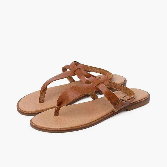 Sandalias<Pisamonas Sandalias Mujer Con Tachuelas De Piel