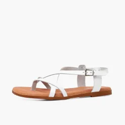 Sandalias<Pisamonas Sandalias Mujer Dedo Piel Tiras Cruzadas