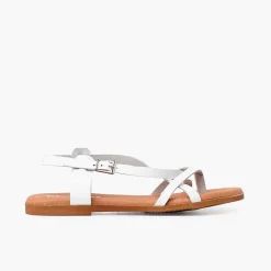 Sandalias<Pisamonas Sandalias Mujer Dedo Piel Tiras Cruzadas