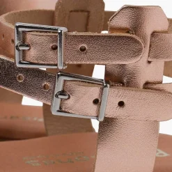 Sandalias<Pisamonas Sandalias Mujer Metalizadas Piel Con Pulsera