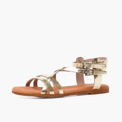 Sandalias<Pisamonas Sandalias Mujer Metalizadas Piel Con Pulsera