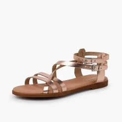 Sandalias<Pisamonas Sandalias Mujer Metalizadas Piel Con Pulsera