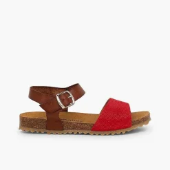 Sandalias<Pisamonas Sandalias Niña Bio Cuero Niña Y Serraje Grabado