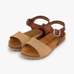 Sandalias<Pisamonas Sandalias Niña Bio Cuero Niña Y Serraje Grabado