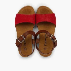 Sandalias<Pisamonas Sandalias Niña Bio Cuero Niña Y Serraje Grabado