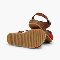 Sandalias<Pisamonas Sandalias Niña Bio Cuero Niña Y Serraje Grabado