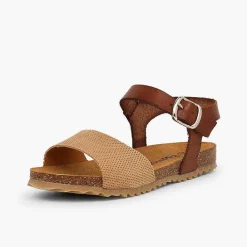 Sandalias<Pisamonas Sandalias Niña Bio Cuero Niña Y Serraje Grabado