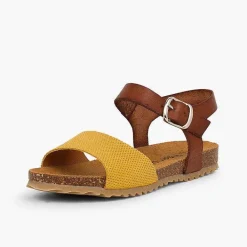 Sandalias<Pisamonas Sandalias Niña Bio Cuero Niña Y Serraje Grabado