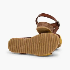 Sandalias<Pisamonas Sandalias Niña Bio Cuero Niña Y Serraje Grabado