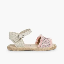 Sandalias<Pisamonas Sandalias Niña Brillantes Con Flecos