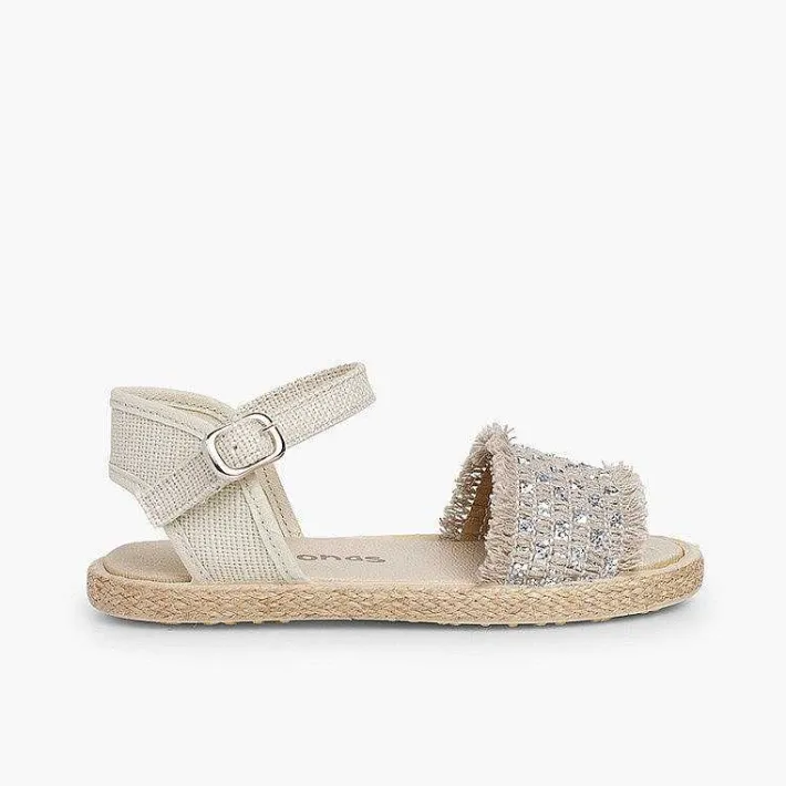 Sandalias<Pisamonas Sandalias Niña Brillantes Con Flecos