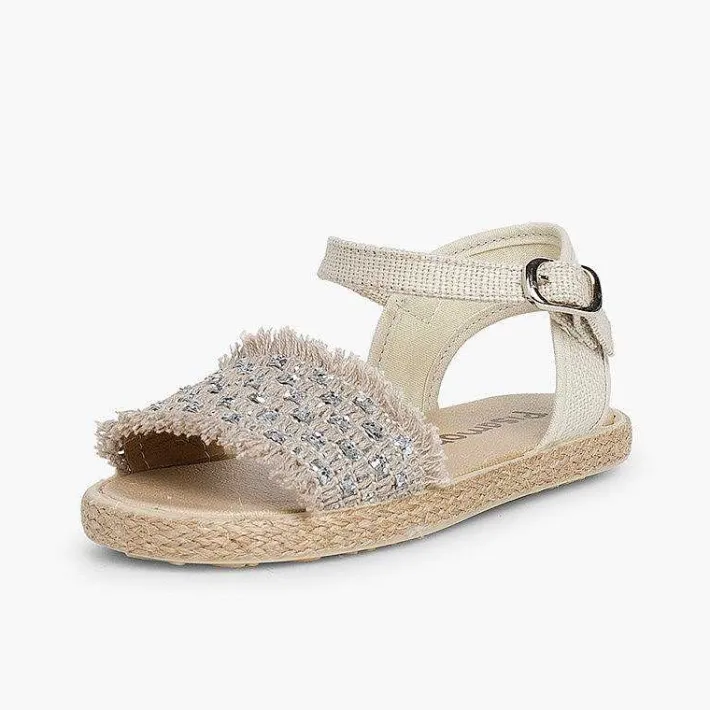 Sandalias<Pisamonas Sandalias Niña Brillantes Con Flecos