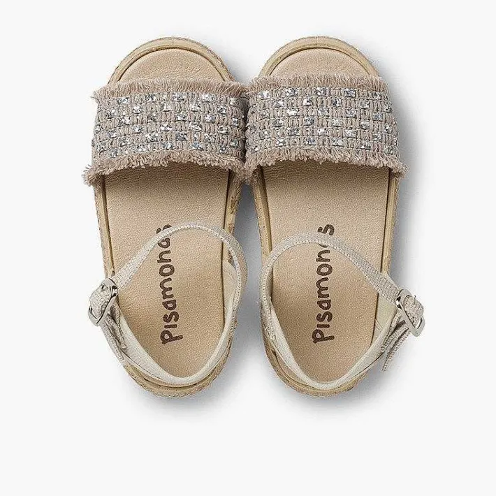 Sandalias<Pisamonas Sandalias Niña Brillantes Con Flecos