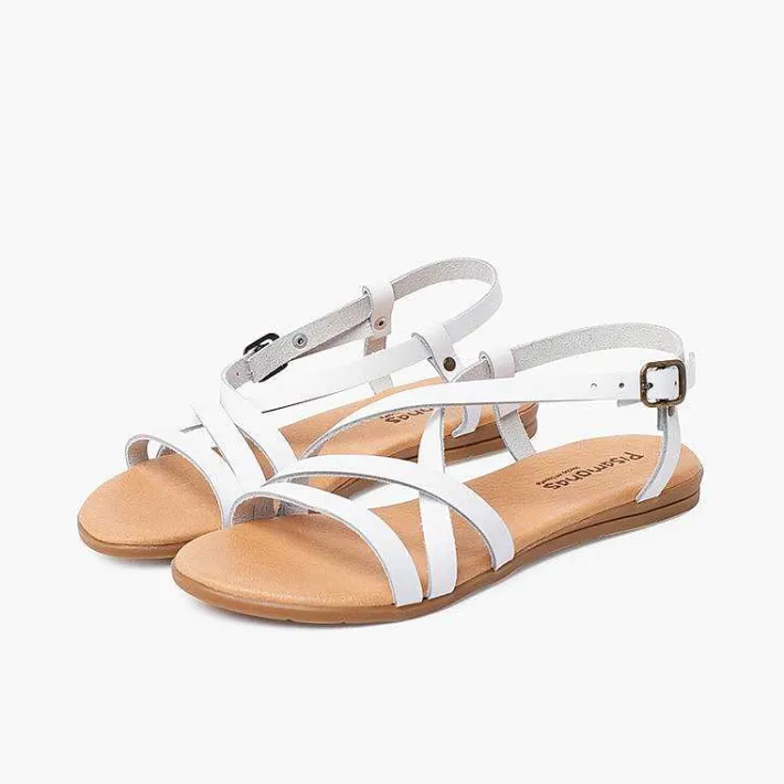 Sandalias<Pisamonas Sandalias Niña Con Tiras Cruzadas Y Cierre Hebilla
