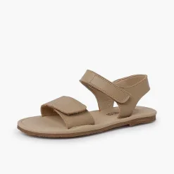 Sandalias<Pisamonas Sandalias Niña En Piel Con Tiras Adherentes