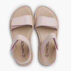 Sandalias<Pisamonas Sandalias Niña En Piel Con Tiras Adherentes