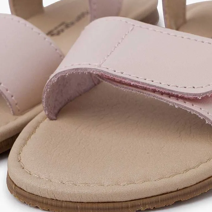 Sandalias<Pisamonas Sandalias Niña En Piel Con Tiras Adherentes