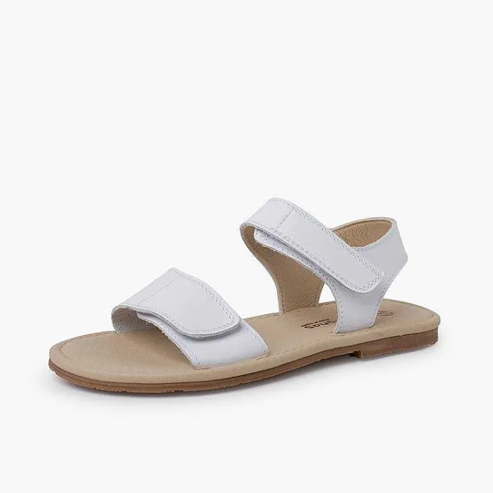 Sandalias<Pisamonas Sandalias Niña En Piel Con Tiras Adherentes