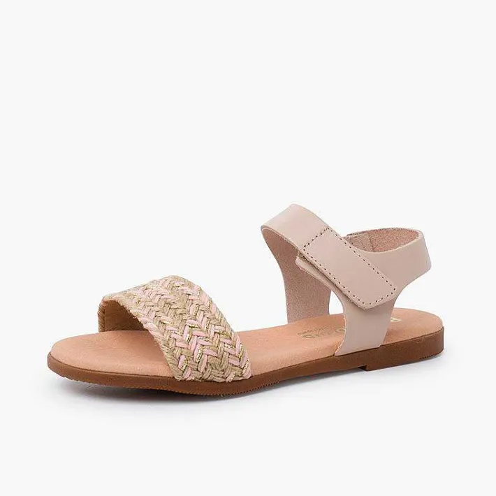 Sandalias<Pisamonas Sandalias Niña En Yute. Pala Con Tira Adherente