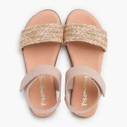 Sandalias<Pisamonas Sandalias Niña En Yute. Pala Con Tira Adherente