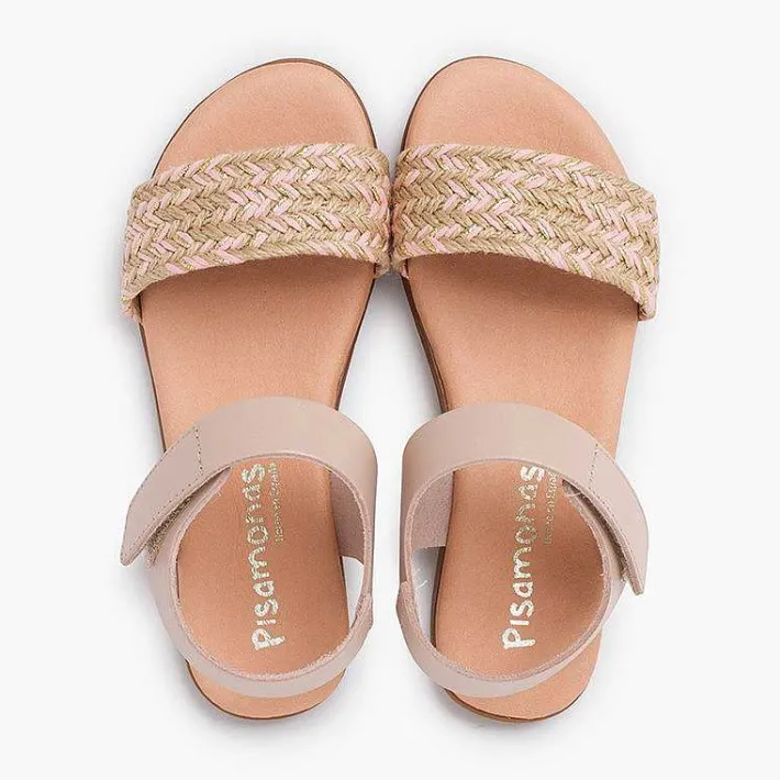 Sandalias<Pisamonas Sandalias Niña En Yute. Pala Con Tira Adherente