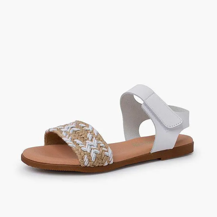 Sandalias<Pisamonas Sandalias Niña En Yute. Pala Con Tira Adherente