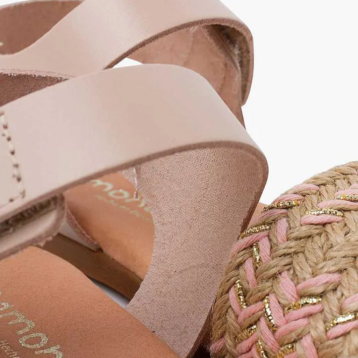 Sandalias<Pisamonas Sandalias Niña En Yute. Pala Con Tira Adherente