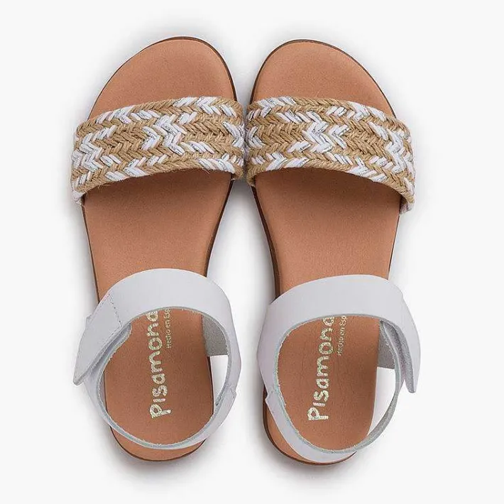 Sandalias<Pisamonas Sandalias Niña En Yute. Pala Con Tira Adherente