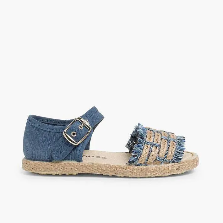 Sandalias<Pisamonas Sandalias Niña Flecos Tipo Alpargata