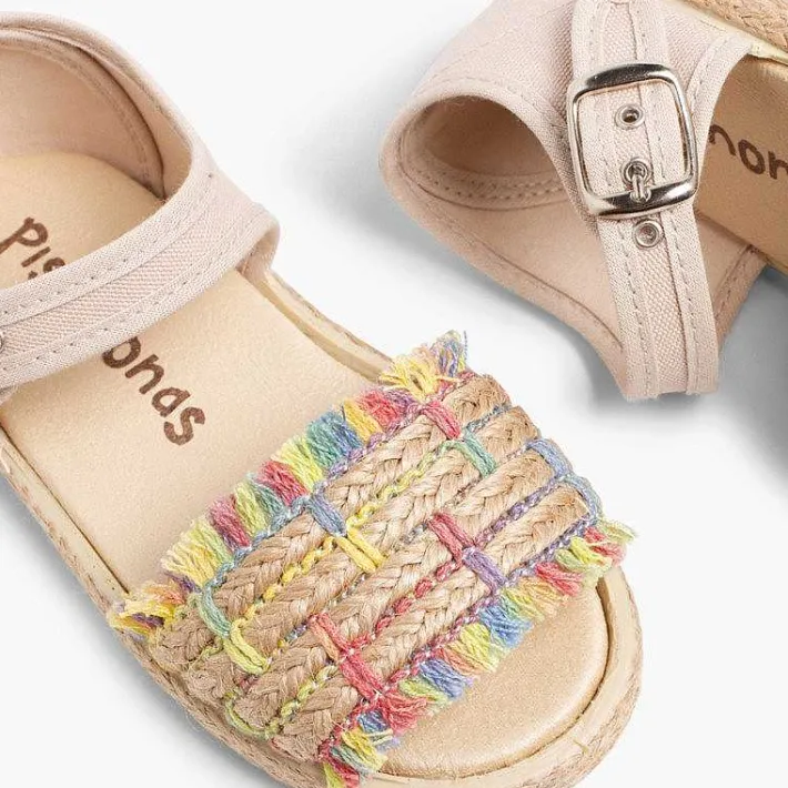 Sandalias<Pisamonas Sandalias Niña Flecos Tipo Alpargata
