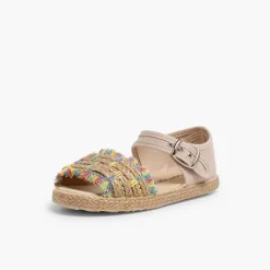 Sandalias<Pisamonas Sandalias Niña Flecos Tipo Alpargata
