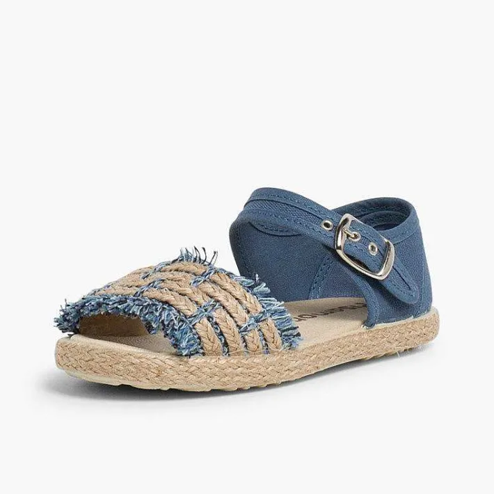 Sandalias<Pisamonas Sandalias Niña Flecos Tipo Alpargata