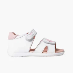 Sandalias<Pisamonas Sandalias Niña Gato Y Raton Con Doble Cierre Adherente Color Blanco