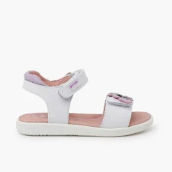 Sandalias<Pisamonas Sandalias Niña Hojas Cierre Adherente Color Blanco