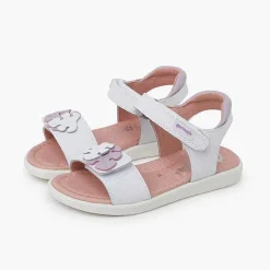 Sandalias<Pisamonas Sandalias Niña Hojas Cierre Adherente Color Blanco