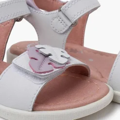 Sandalias<Pisamonas Sandalias Niña Hojas Cierre Adherente Color Blanco