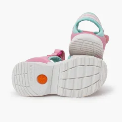 Sandalias<Pisamonas Sandalias Niña Lona Doble Cierre Biomecanics Color Rosa