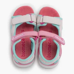 Sandalias<Pisamonas Sandalias Niña Lona Doble Cierre Biomecanics Color Rosa