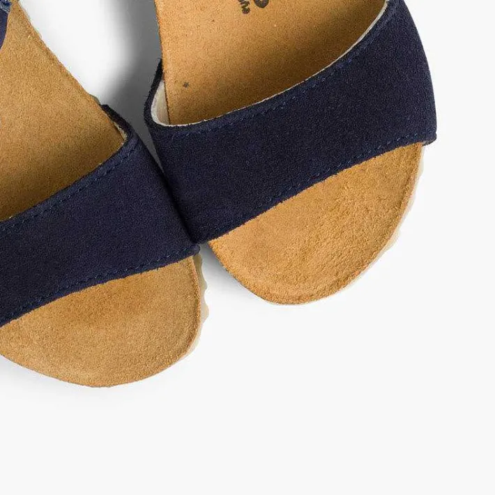 Sandalias<Pisamonas Sandalias Niña Napa Y Serraje Cierre Hebilla