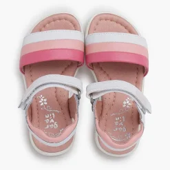 Sandalias<Pisamonas Sandalias Niña Piel Bandas Tricolor Color Rosa