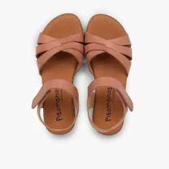 Sandalias<Pisamonas Sandalias Niña Piel Con Cinta Adhesiva