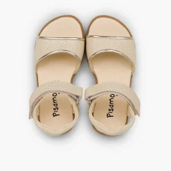 Sandalias<Pisamonas Sandalias Niña Piel Grabada Brillante Tira Adherente