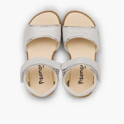 Sandalias<Pisamonas Sandalias Niña Piel Grabada Brillante Tira Adherente