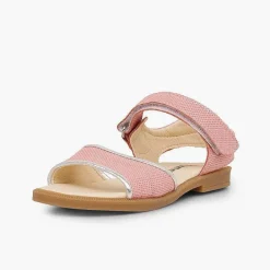 Sandalias<Pisamonas Sandalias Niña Piel Grabada Brillante Tira Adherente
