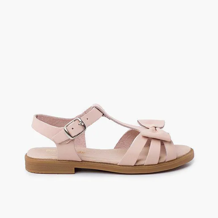 Sandalias<Pisamonas Sandalias Niña Piel Lazo Cierre Hebilla