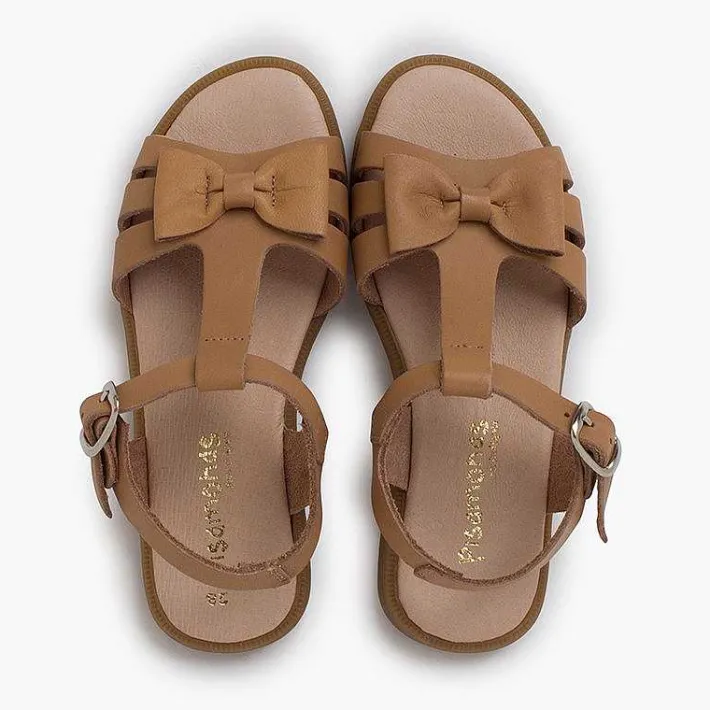 Sandalias<Pisamonas Sandalias Niña Piel Lazo Cierre Hebilla