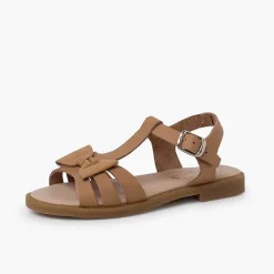 Sandalias<Pisamonas Sandalias Niña Piel Lazo Cierre Hebilla