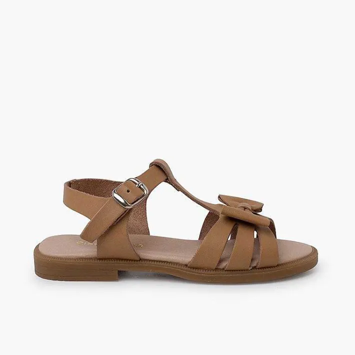 Sandalias<Pisamonas Sandalias Niña Piel Lazo Cierre Hebilla