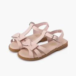 Sandalias<Pisamonas Sandalias Niña Piel Lazo Cierre Hebilla