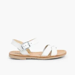 Sandalias<Pisamonas Sandalias Niña Piel Lisa Cruzada